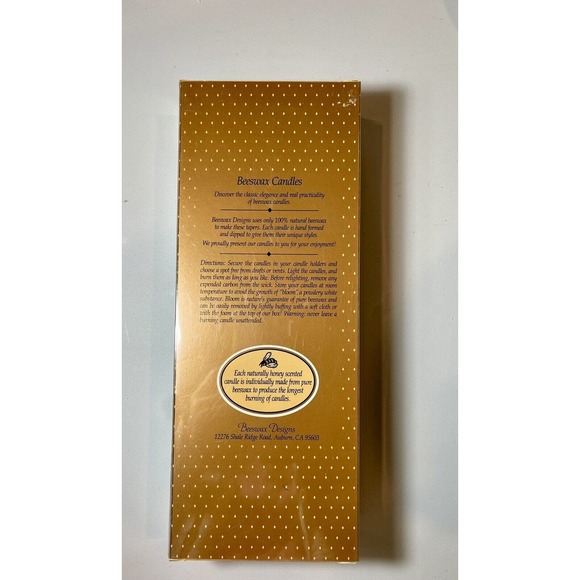 Lot of 2 Vintage 100% Beeswax 12” Spiral Tapers Candlesticks Beeswax Designs NIB - Picture 6 of 6